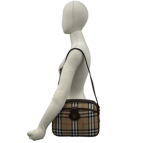 Camera Bag Vintage Check Canvas Medium