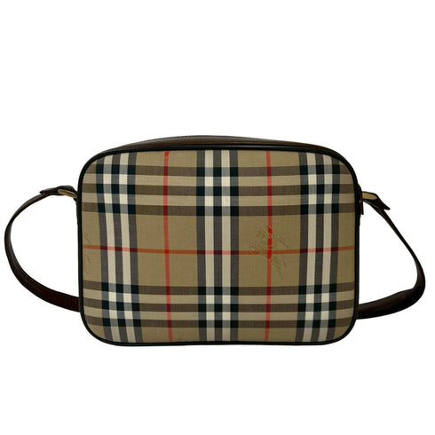 Camera Bag Vintage Check Canvas Medium