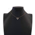 Sentimental Heart Pendant Necklace 18K Rose Gold with Diamond