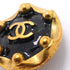 CC Logo Circle Clip-On Earrings Metal Gold-Tone Metal