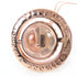 Orb Pendant Necklace Rhinestone Rose Pink