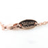 Orb Pendant Necklace Rhinestone Rose Pink