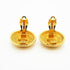 CC Logo Circle Clip-On Earrings Metal Gold-Tone Metal