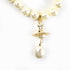 Choker Necklace Gold With Pearl Drop Orb