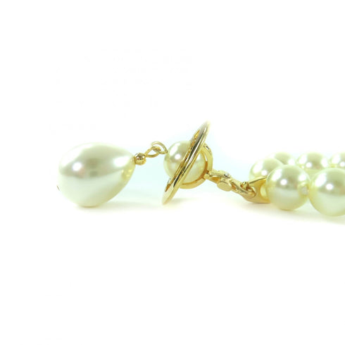 Choker Necklace Gold With Pearl Drop Orb