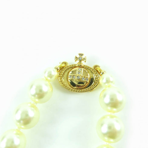 Choker Necklace Gold With Pearl Drop Orb