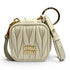 Charm Leather Beige Handbag Charm