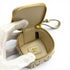 Charm Leather Beige Handbag Charm
