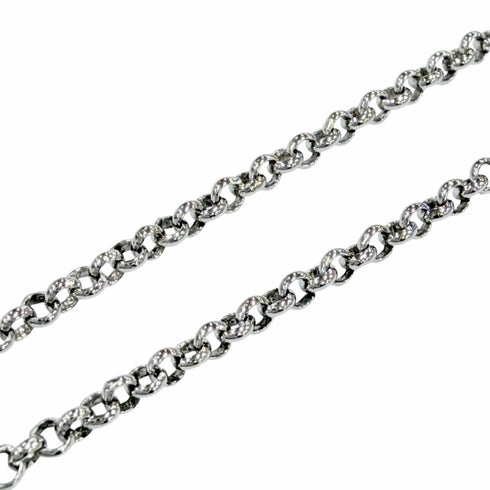 Orb Pendant Necklace Sterling Silver Small with Rhinestone