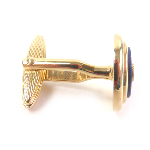 Cufflinks Blue and Gold with Lapis Lazuli Bracelet