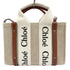 Woody Tote Canvas with Leather Small