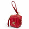 Charm Leather Red and Gold Handbag Charm