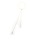 Broken Pearl Rhinestone Pendant Necklace Gold