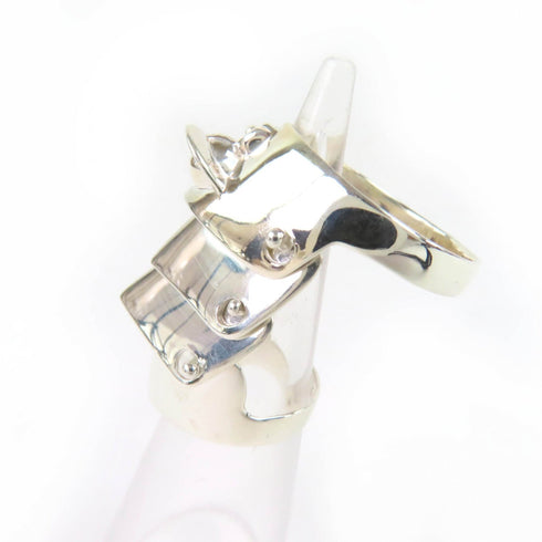 Armor Band Ring Sterling Silver Small