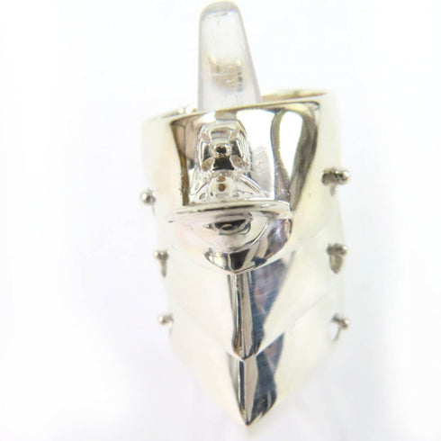 Armor Band Ring Sterling Silver Small