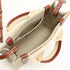 Woody Tote Canvas with Leather Small