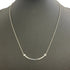 T Smile Pendant Necklace 18K White Gold