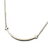 T Smile Pendant Necklace 18K White Gold