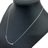 T Smile Pendant Necklace 18K White Gold