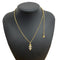 Pendant Necklace Metal Flower Faux Pearl With Rhinestone