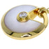 Pendant Necklace 18K Yellow Gold with Diamond and Shell