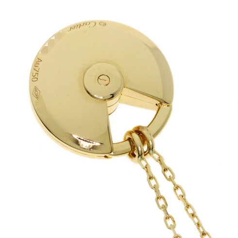 Pendant Necklace 18K Yellow Gold with Diamond and Shell