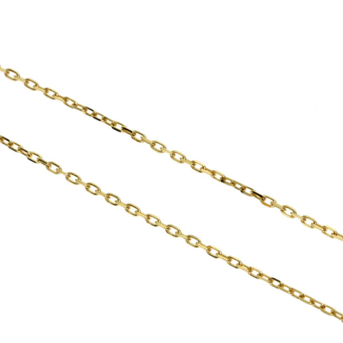 Pendant Necklace 18K Yellow Gold with Diamond and Shell