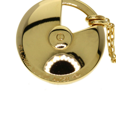 Pendant Necklace 18K Yellow Gold with Diamond and Shell