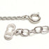 Pendant Necklace Metal and Rhinestone Silver
