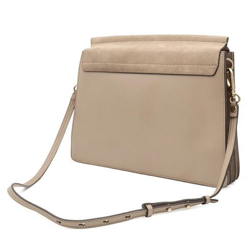 Faye Shoulder Bag Leather and Suede Medium