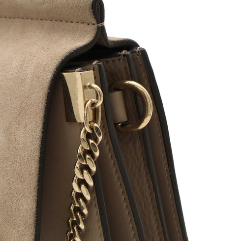 Faye Shoulder Bag Leather and Suede Medium