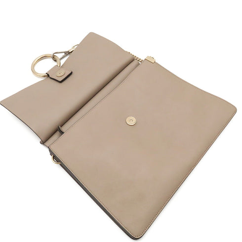 Faye Shoulder Bag Leather and Suede Medium