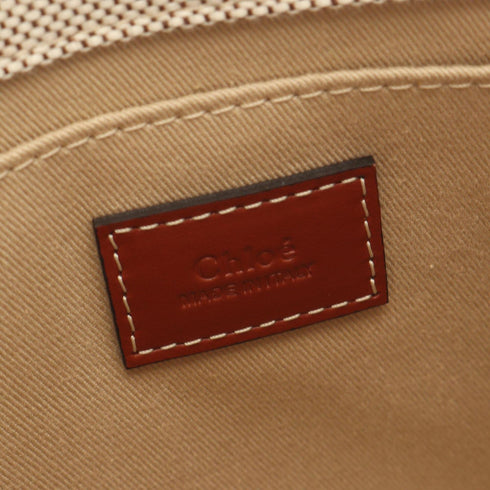 Woody Tote Canvas with Leather Small