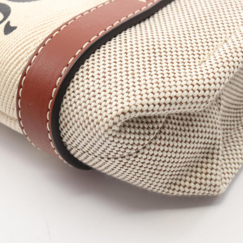 Woody Tote Canvas with Leather Small