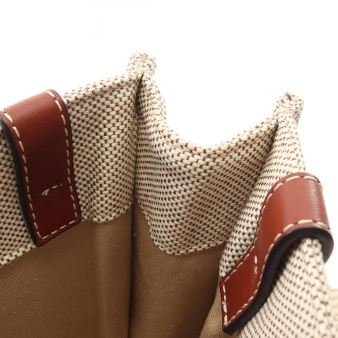 Woody Tote Canvas with Leather Small