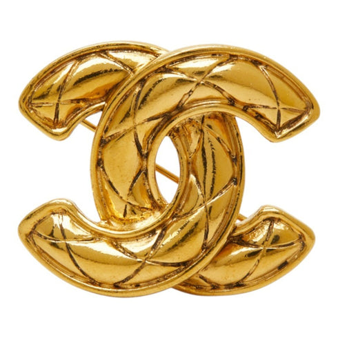 CC Logo Brooch Metal