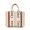 Woody Tote Canvas with Leather Small