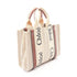 Woody Tote Canvas with Leather Small