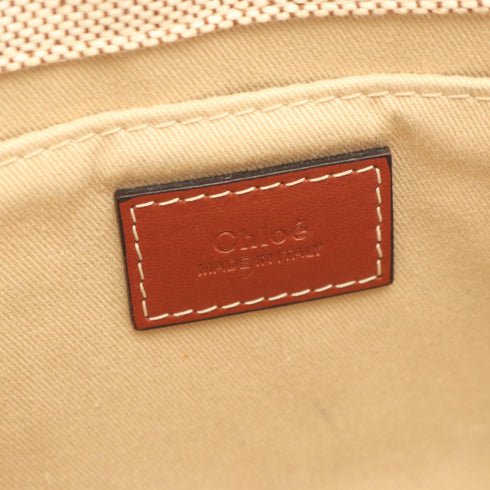 Woody Tote Canvas with Leather Small