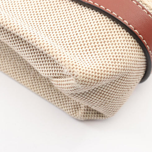 Woody Tote Canvas with Leather Small