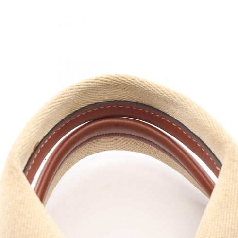 Woody Tote Canvas with Leather Small
