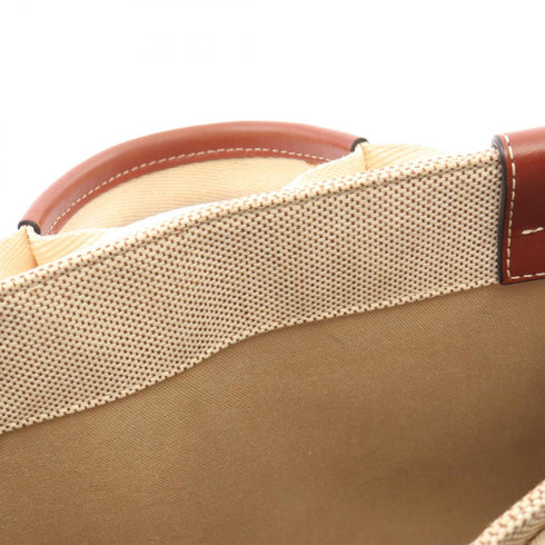 Woody Tote Canvas with Leather Small