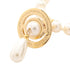 Necklace Gold With Artificial Pearl And Rhinestone