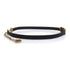 Choker Necklace Metal Black and Gold