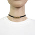 Choker Necklace Metal Black and Gold
