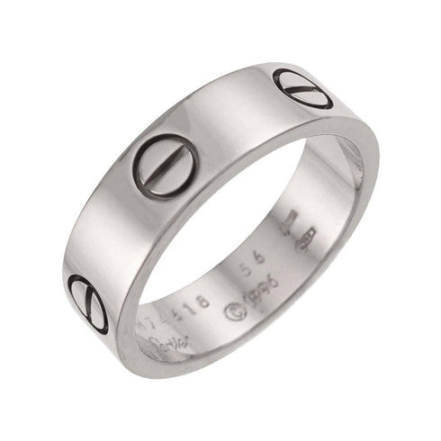 Love Ring 18K White Gold