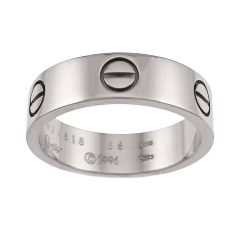 Love Ring 18K White Gold