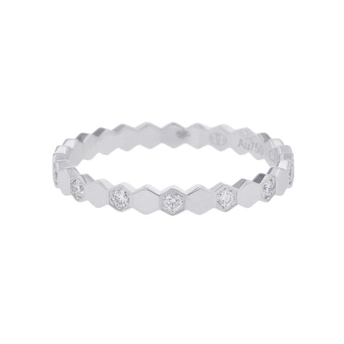 Bee de Collection Ring 18K White Gold with Diamond