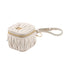 Matelasse Charm Leather Beige Handbag Charm