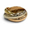 Vendome Louis Cartier Band Ring 18K Tricolor Gold
